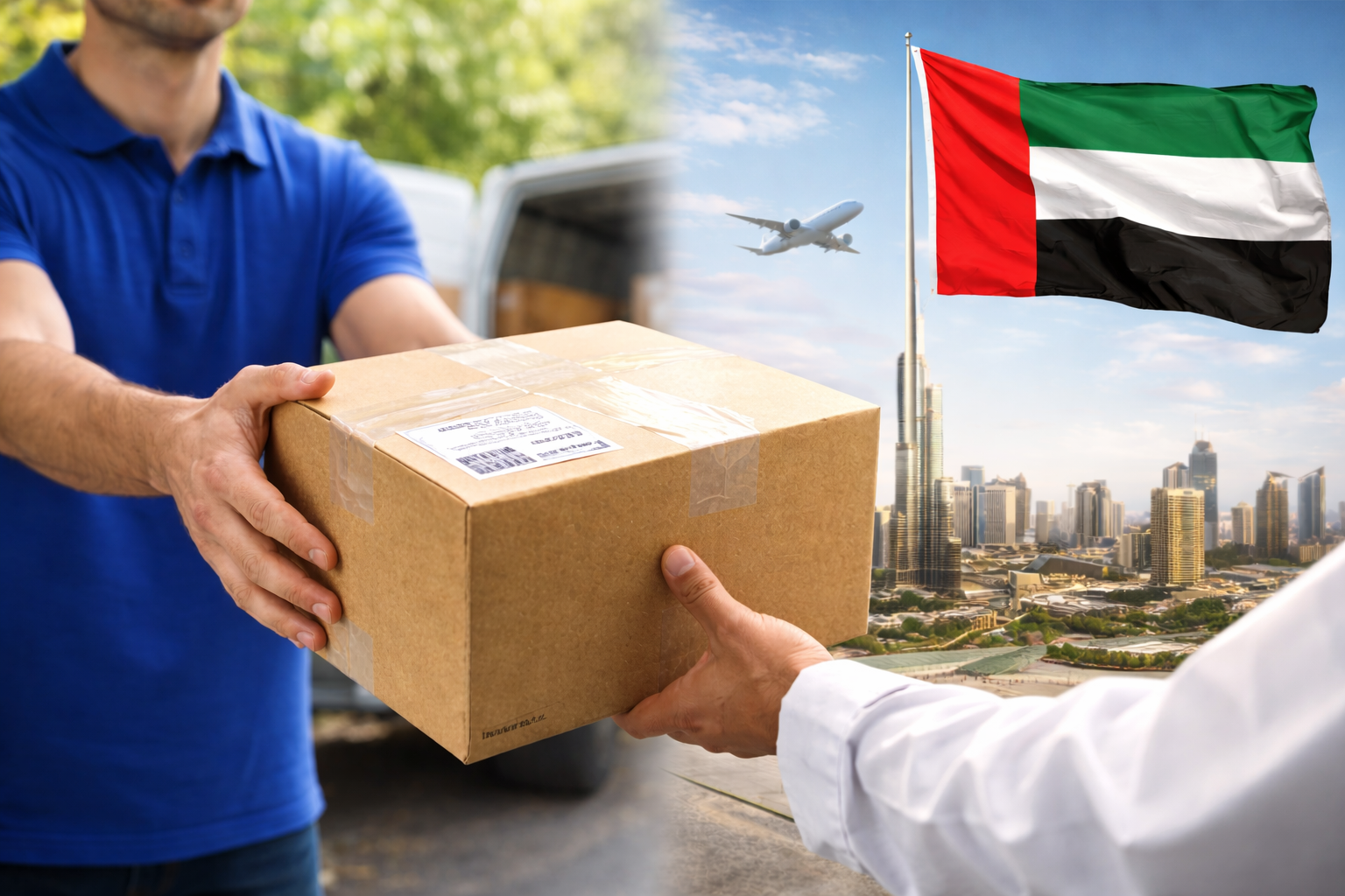 Europe to UAE delivery route