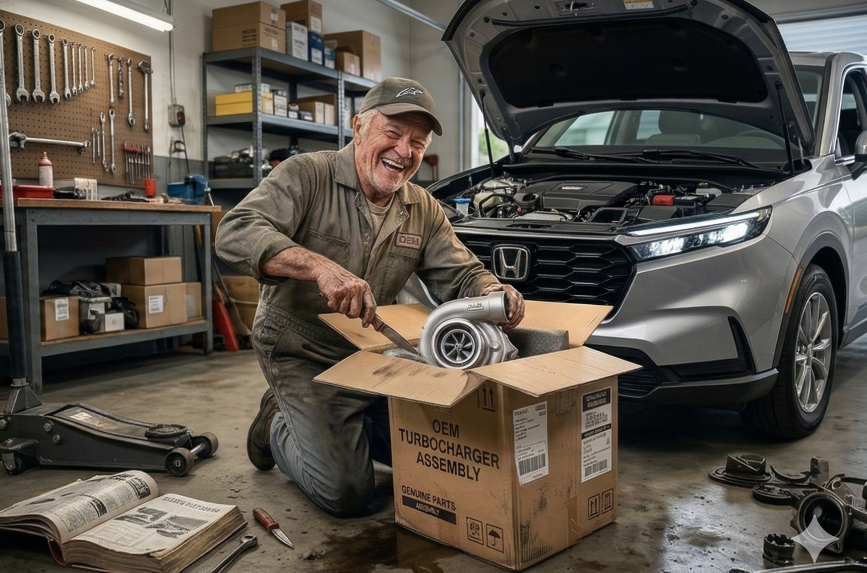 Mechanic workshop and auto parts